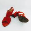 Summer sandals red
