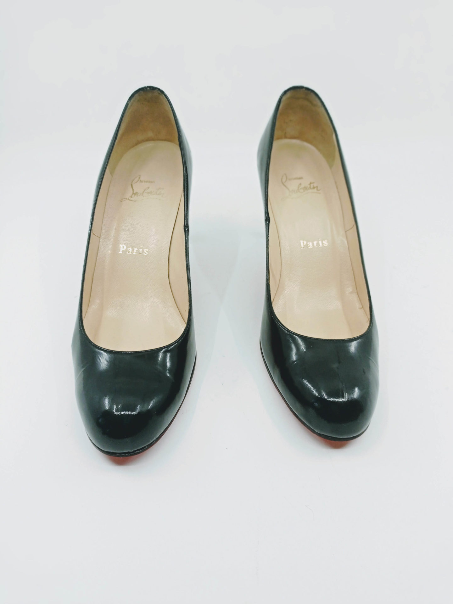 Classic black pumps with famous red soles Christian Louboutin size 38 - AtelierFH