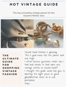 The Ultimate guide for shopping vintage